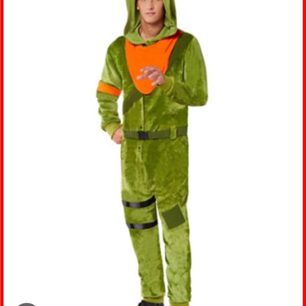 Spirit Green and Orange Hooded Costume